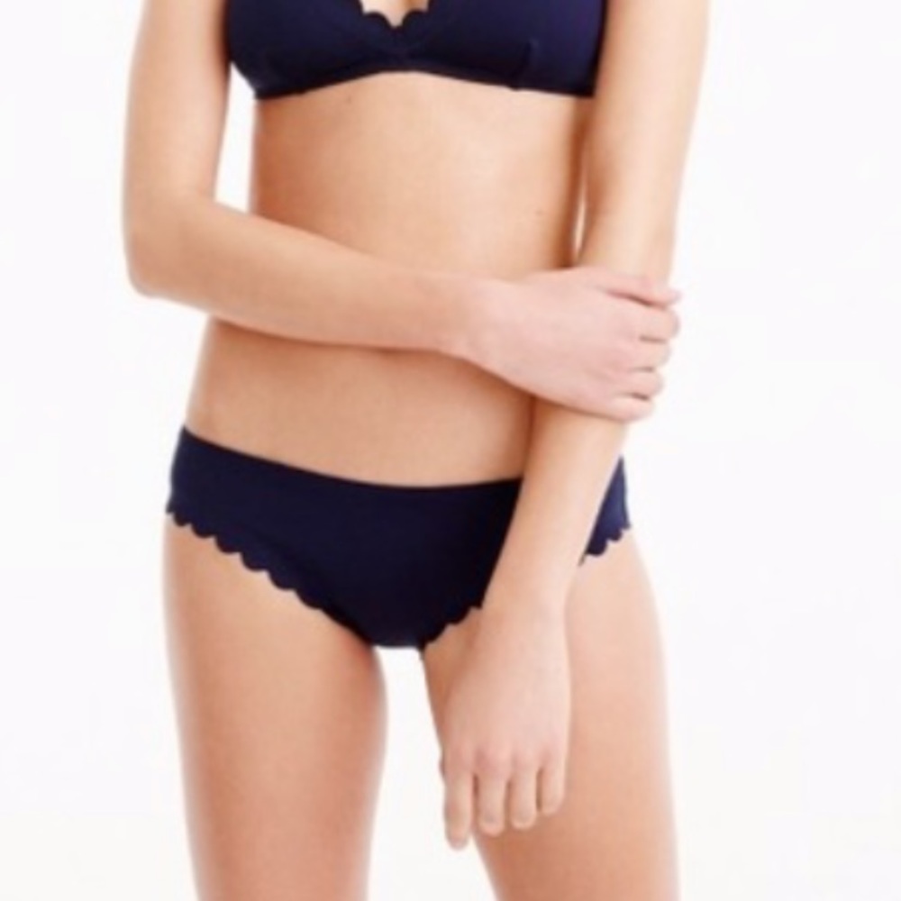 JCrew Scalloped Bikini Bottom